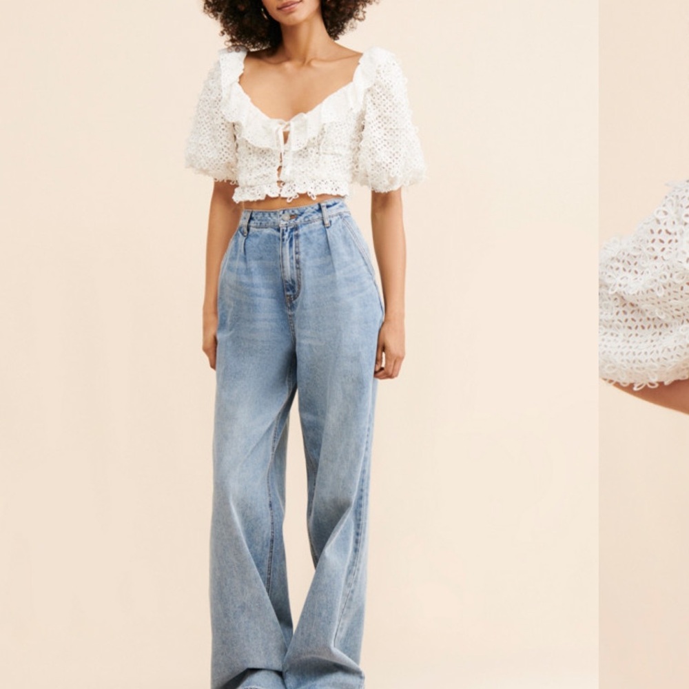 For Love and Lemons Cassie Crop Top
